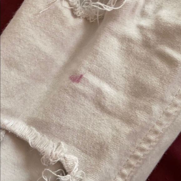 White Ripped Hollister Jeans size 7s - Picture 4 of 4
